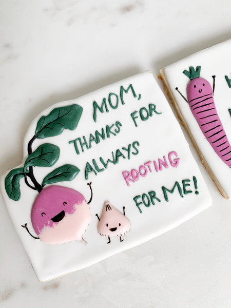 Mother's Day Cookies- set of 2 large cookies, Cookie Gift box for Mom, Mother's Care Package