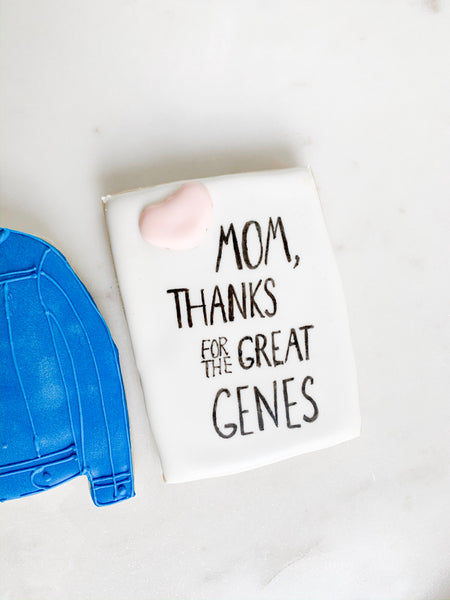 Mother's Day Cookies- set of 2 large cookies, Cookie Gift box for Mom, Mother's Care Package
